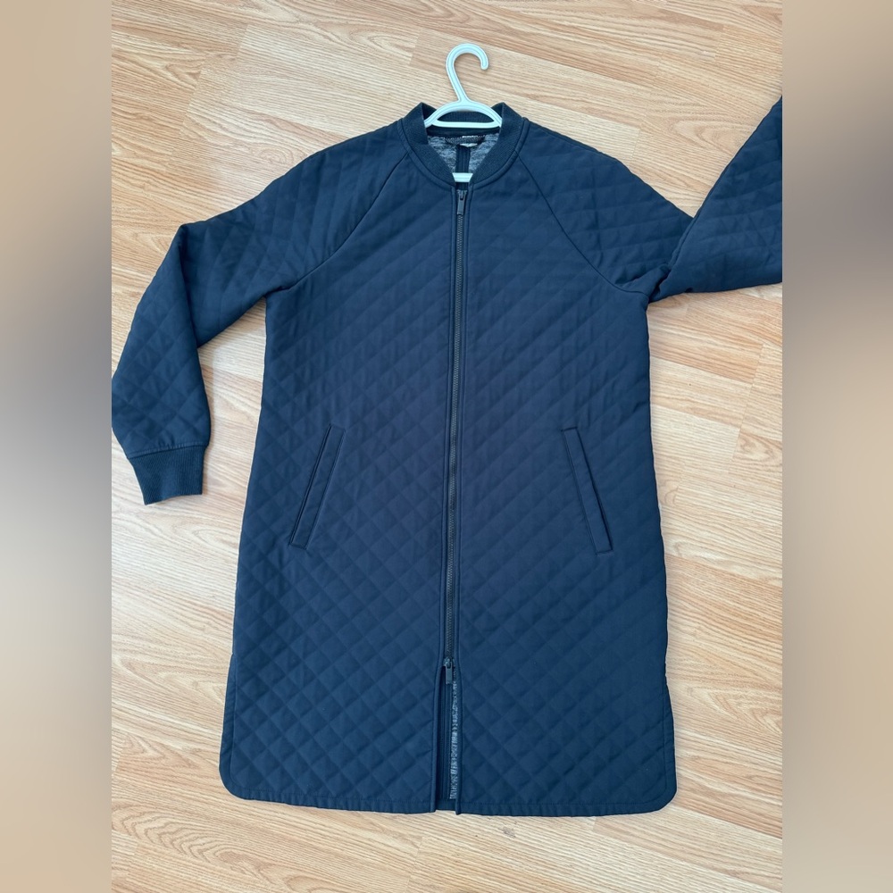Diadora Black Quilted Utility Jacket
